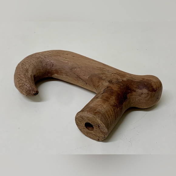 Vintage Hand Carved Wooden Cane Walking Stick Umbrella Handle - Picture 2 of 11